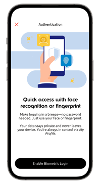 4. Edenred app biometrics - Activate biometrics